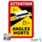 Panneau Angles morts pour bus - Alu 250 x 170 mm - 4016023