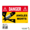 Panneau Angles morts pour bus - Alu 250 x 170 mm - 4016078