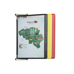 414092 Système de présentation mural métal Tarifold A4 10 poches couleurs de la Belgique