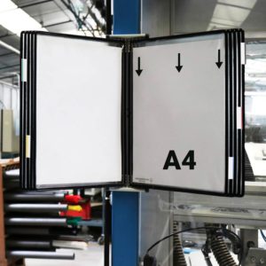 414607 Système de présentation mural magnétique Tarifold A4 10 poches