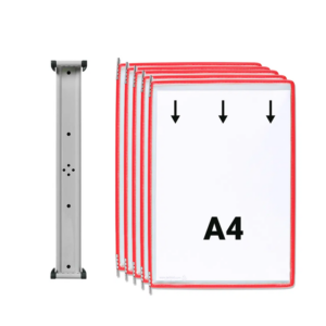 416163 Système de présentation mural magnétique Tarifold A4 5 poches