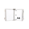 Kit d'extension pour système mural métal Tarifold  A4  10 poches  insertion côté gauche