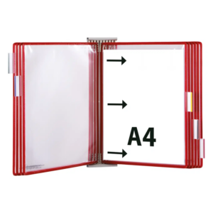 Kit d'extension pour système mural métal Tarifold  A4  10 poches  insertion côté gauche