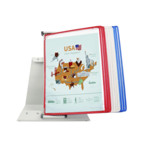 434089 Système de présentation pupitre métal Tarifold A4 10 poches couleurs USA