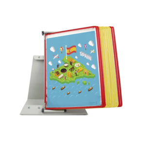 434094 Système de présentation pupitre métal Tarifold A4 10 poches couleurs Espagne