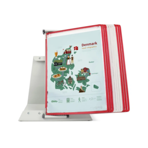 434096 Système de présentation pupitre métal Tarifold A4 10 poches couleurs du Danemark