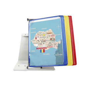 434099 Système de présentation pupitre métal Tarifold A4 10 poches couleurs de la Roumanie