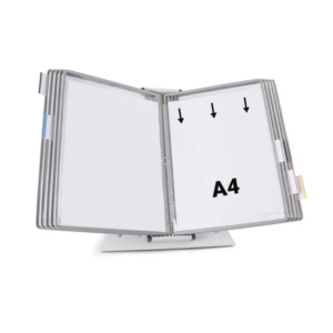 434100 Système de présentation pupitre métal Tarifold A4 10 poches