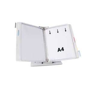 434102 Système de présentation pupitre métal Tarifold A4 10 poches