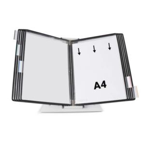 434107 Système de présentation pupitre métal Tarifold A4 10 poches