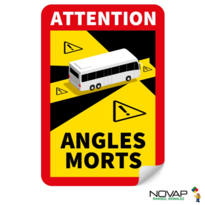 4631004 Panneau Angles morts pour bus - Adhésif 250 x 170 mm - 4631004