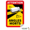 Panneau Angles morts pour camion - Adhésif 250 x 170 mm - 4631011