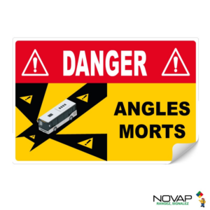 4631042 Panneau Angles morts pour bus - Adhésif 250 x 170 mm - 4631042