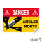 Panneau Angles morts pour bus - Adhésif 250 x 170 mm - 4631042