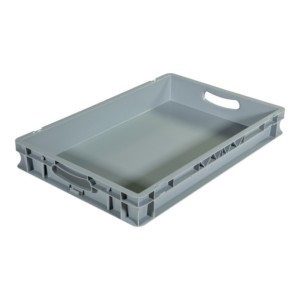 5000007 Bac palettisable norme Europe - Poignées ouvertes - 600x400x80 mm - 15 litres - 5000007
