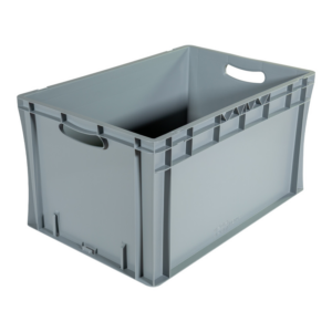 Bac palettisable norme Europe - Poignées ouvertes - 600x400x320 mm - 64 litres - 5000182
