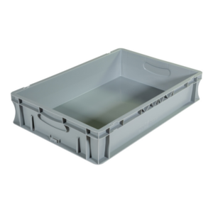 Bac palettisable norme Europe - Poignées fermées - 600x400x120 mm - 23 litres - 5000250