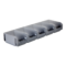 Lot de 5 Bacs European 1L Gris avec Barre - 5015087