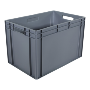 Bac gerbable - 600x400x400 mm 76L gris norme Europe - 5069097