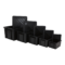 Boite de rangement Novabac 6 au 54 Litres Noir + les couvercles - 5200117