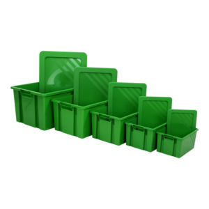 Boite de rangement Novabac 6 au 54 Litres Vert Emeraude + les couvercles - 5200131