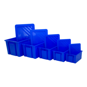 Boite de rangement Novabac 6 au 54 Litres Bleu roi + les couvercles - 5200155