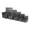 Boite de rangement Novabac 6 au 54 Litres Gris Acier + les couvercles - 5200179