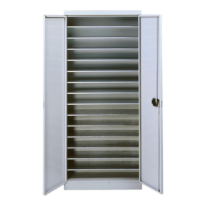 Armoire 10 tablettes avec portes - 5201206