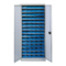 Armoire 14 tablettes avec portes équipée de bacs 1L - 5201336