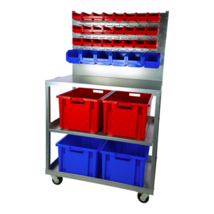 Desserte avec 4 Novabacs 54 litres + bacs à bec European : 24 x 1 litre + 6 x 3 litres - 5203156