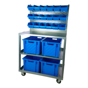 Desserte avec 4 novabacs 54 litres + bacs à bec Eco : 18 x 3 litres - 5203200
