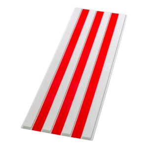 Bande d'aide à l'orientation - BAO 4 Nervures - Blanc/Rouge - 6103127