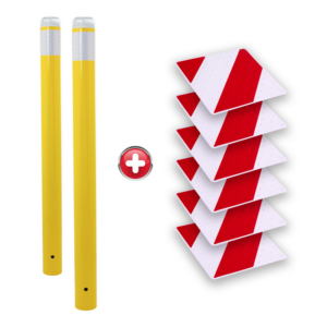 6200017 Kit passage piétons - Tubes Jaune - Dalles Rouge/Blanc - 6200017