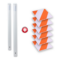 Kit passage piétons - Tubes Blanc - Dalles Orange/Blanc - 6200062