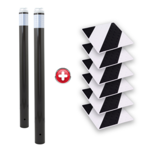 Kit passage piétons - Tubes Gris - Dalles Noir/Blanc - 6200154