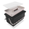 Boite de rangement 10  17 ou 24 L Noir - couvercle translucide - SERATOU