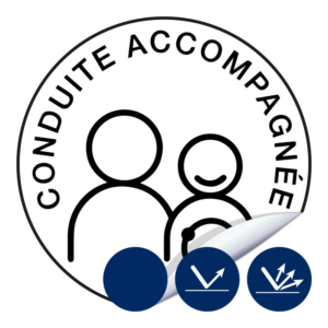 Disques_conduite_accompagnee_Adhesif Disques conduite accompagnée - Ø 150mm Adhésif