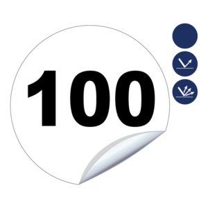 Disques limitation de vitesse 100 - Ø 200mm Adhésif