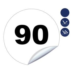 Disques limitation de vitesse 90 - Ø 200mm Adhésif