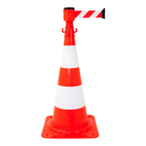 Kit_dérouleur_sangle_Rouge-Blanc_cones Kit Enrouleur de sangle Rouge/Blanc + cônes