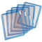 Tarifold Pivoting Pockets for Wall  Desk or Rotary Systems - 10 Blue Pockets  Letter-Size
