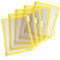 Tarifold Pivoting Pockets for Wall  Desk or Rotary Systems - 10 Yellow Pockets  Letter-Size