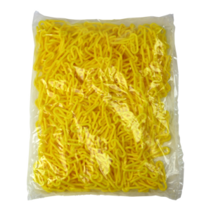 Sac_25m_chaîne_maillons_courts_Jaune Sac 25m de chaîne plastique - maillons courts Jaune