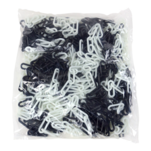 Sac_Chaîne_Signal_25m_Noir_Photoluminescent Sac de 25m de chaîne plastique - Noir/Photoluminescent