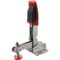 Sauterelle à serrage vertical et levier vertical avec bras ouvert et platine de fixation horizontale STC-VH